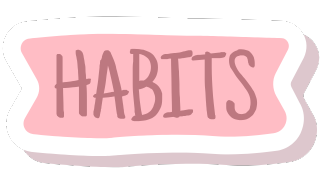 habit stickers - digital planner