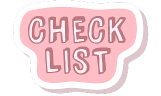 checklist sticker - digital planner